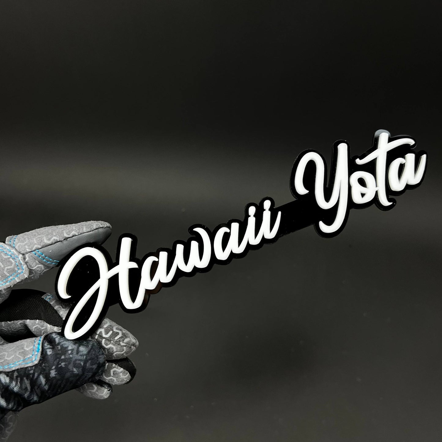 1PC Hawaii Yota 3D Acrylic Badge - Car Truck Emblem Fender Sticker