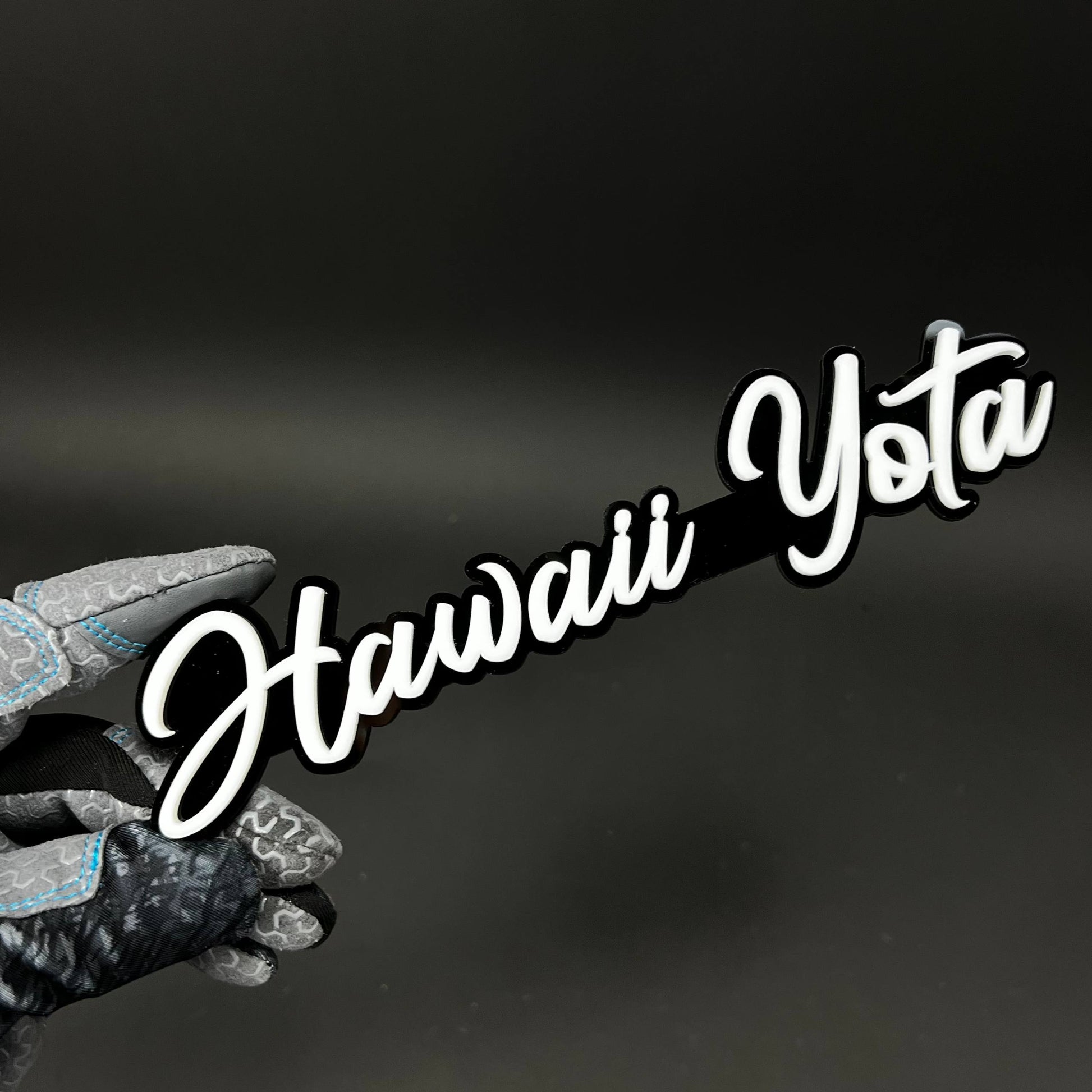 1PC Hawaii Yota 3D Acrylic Badge - Car Truck Emblem Fender Sticker