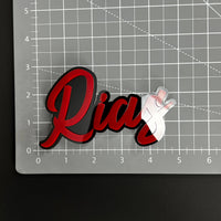 1PC Rias 3D Acrylic Badge - Car Truck Emblem Fender Tailgate Trunk Sticker