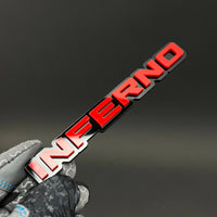 1PC INFERNO 3D Acrylic Badge - Car Truck Emblem Fender Tailgate Trunk Sticker