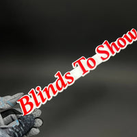 1PC Blinds To Show 3D Acrylic Badge - Car Truck Emblem Fender Sticker