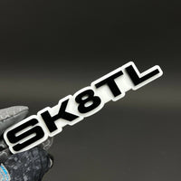 1PC SK8TL 3D Acrylic Badge - Car Truck Emblem Fender Tailgate Trunk Sticker