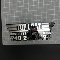 1PC TOP COAT 3D Acrylic Badge - Car Truck Emblem Fender Tailgate Trunk Sticker