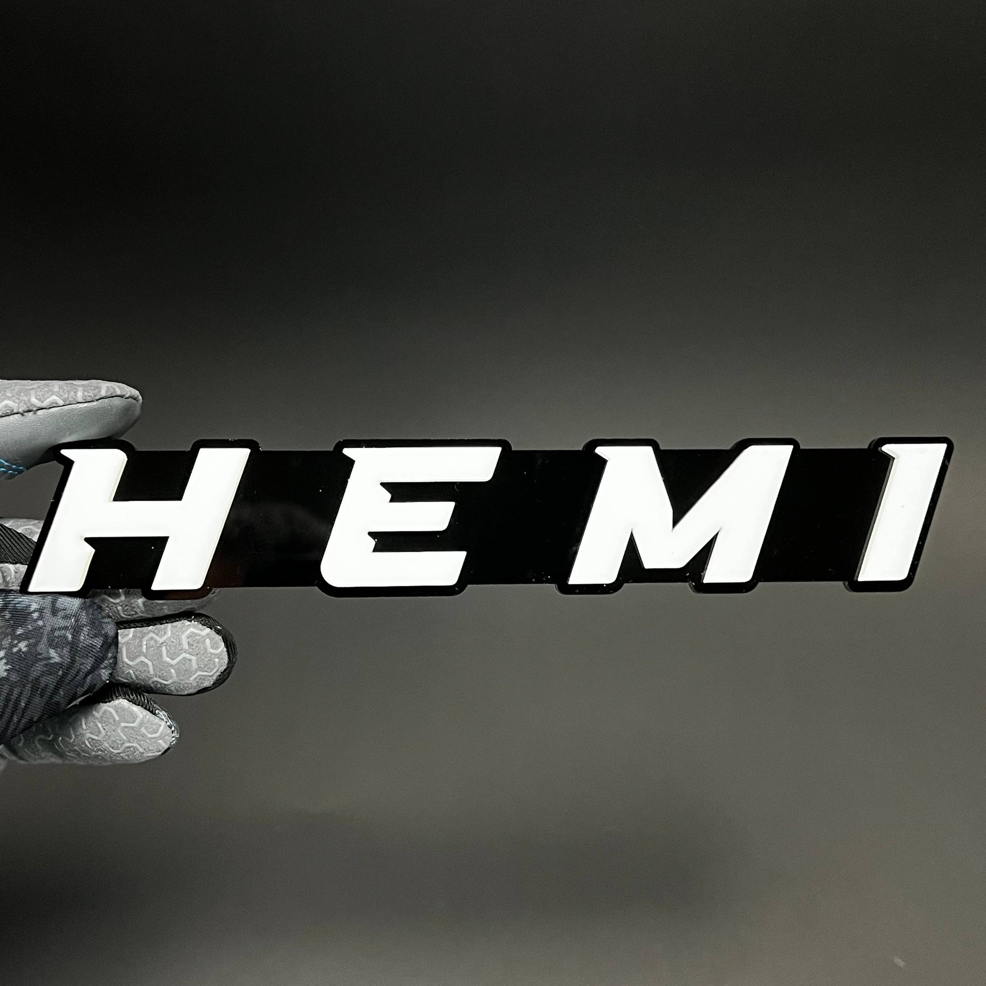 1PC HEMI 3D Acrylic Badge - Car Truck Emblem Fender Tailgate Trunk Sticker