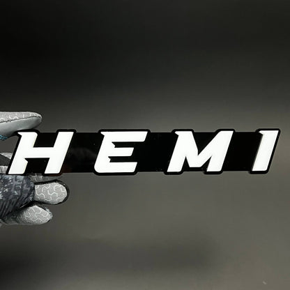 1PC HEMI 3D Acrylic Badge - Car Truck Emblem Fender Tailgate Trunk Sticker