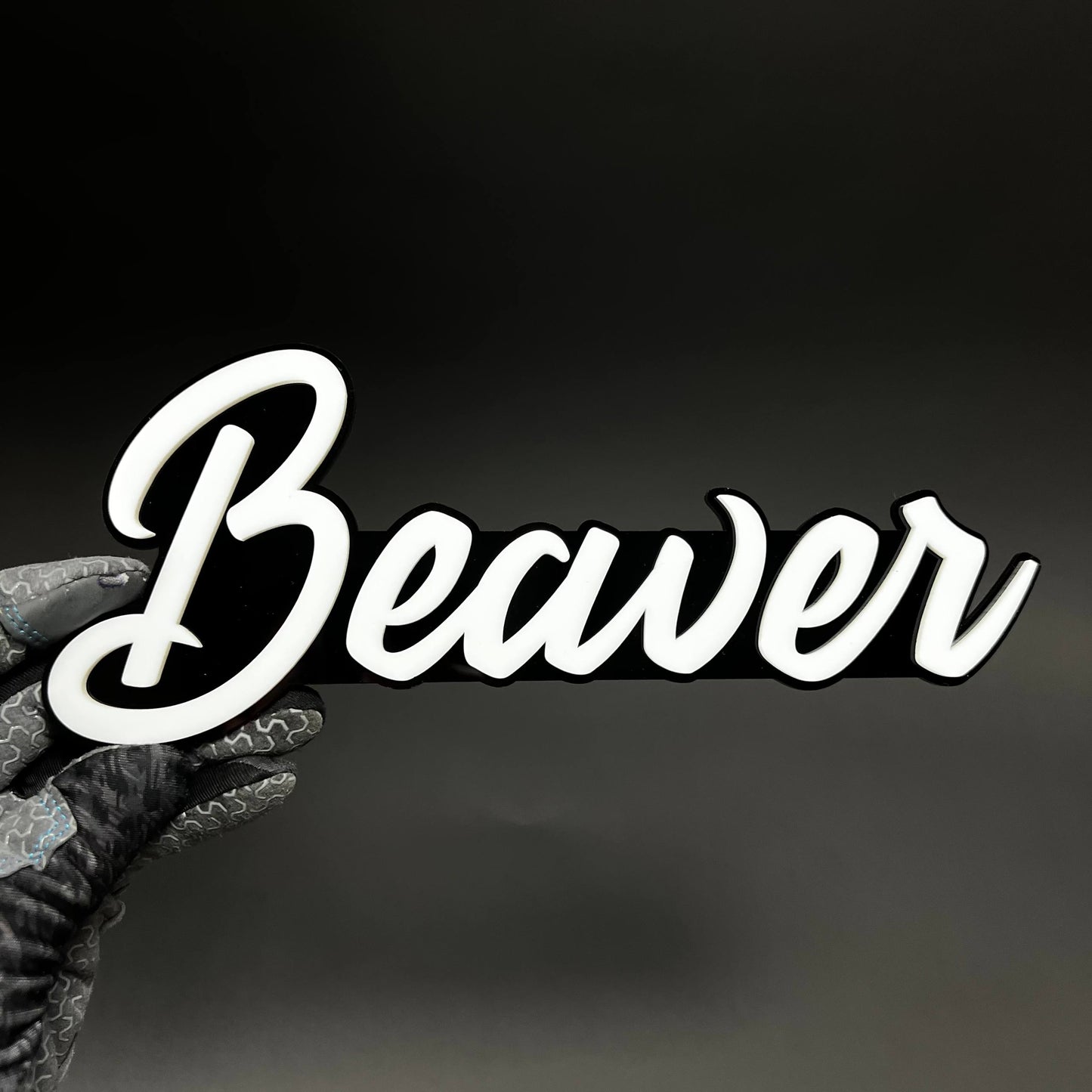 1PC Beaver 3D Acrylic Badge - Car Truck Emblem Fender Tailgate Trunk Sticker