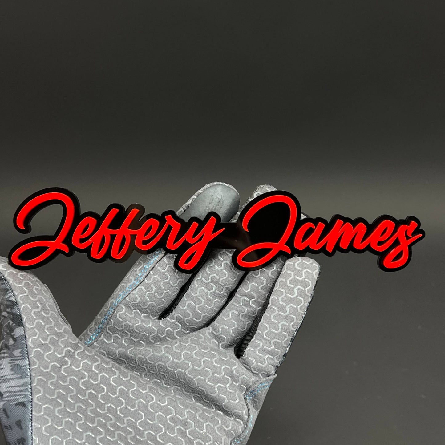 1PC Jeffery James 3D Acrylic Badge - Car Truck Emblem Fender Sticker