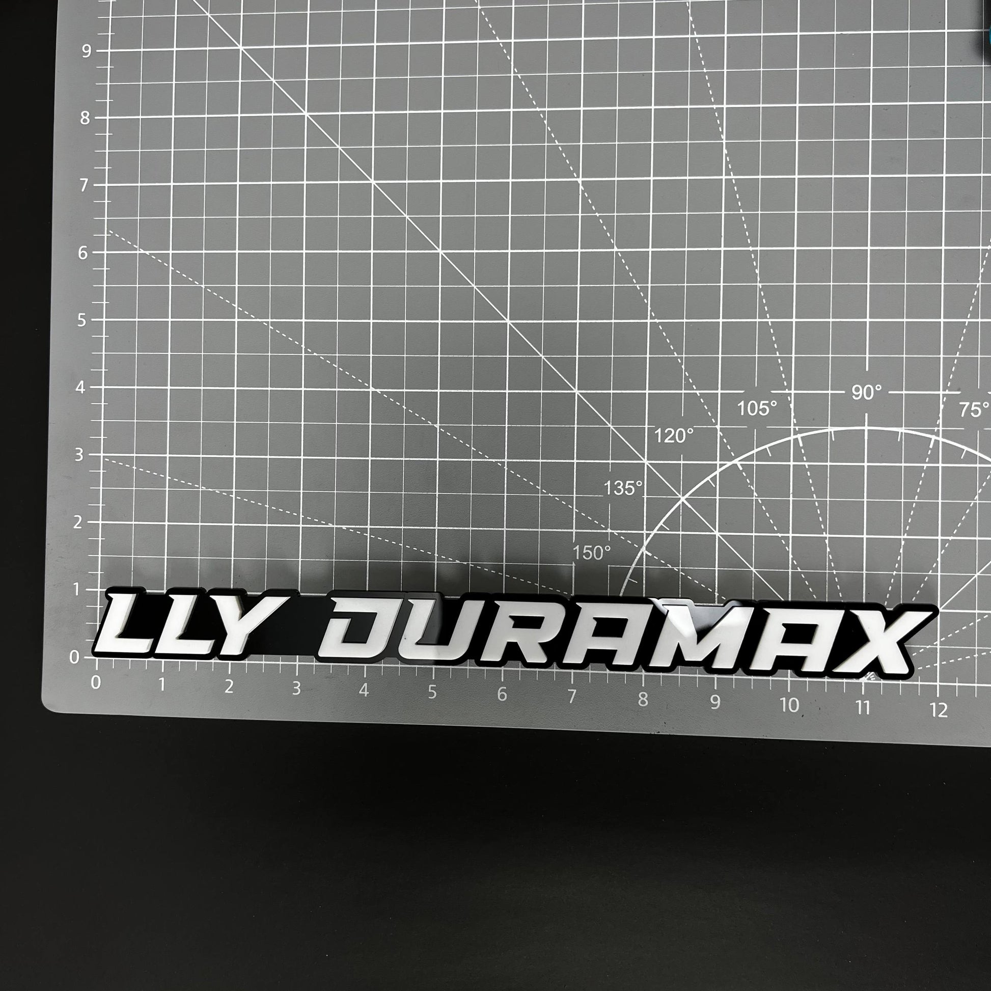 1PC LLY DURAMAX 3D Acrylic Badge - Car Truck Emblem Fender Sticker