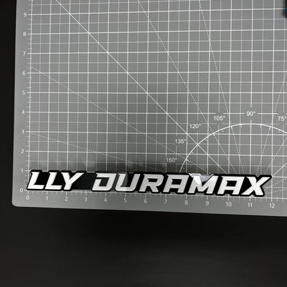 1PC LLY DURAMAX 3D Acrylic Badge - Car Truck Emblem Fender Sticker