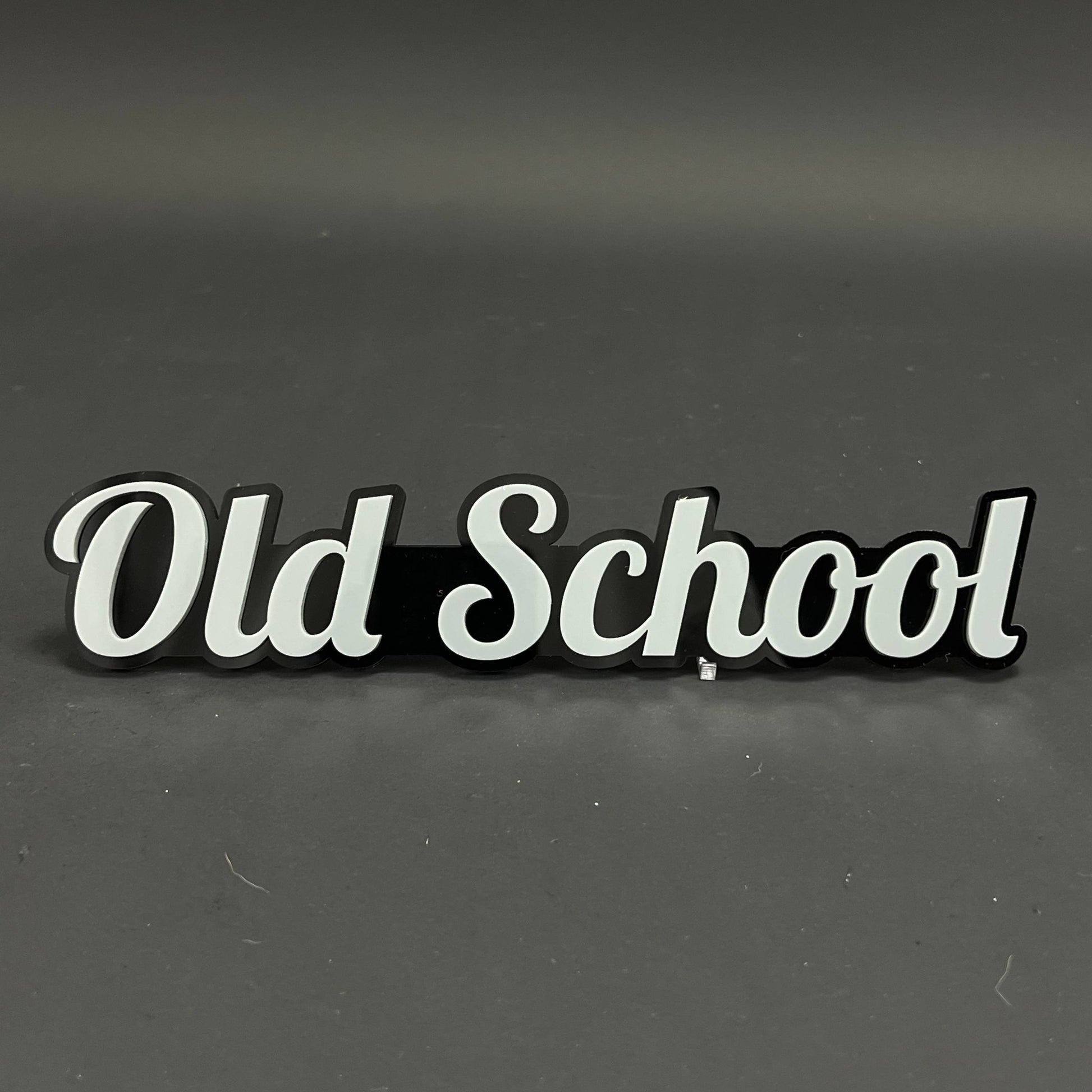 1PC Old School 3D Acrylic Badge - Car Truck Emblem Fender Tailgate Trunk Sticker