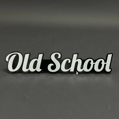 1PC Old School 3D Acrylic Badge - Car Truck Emblem Fender Tailgate Trunk Sticker