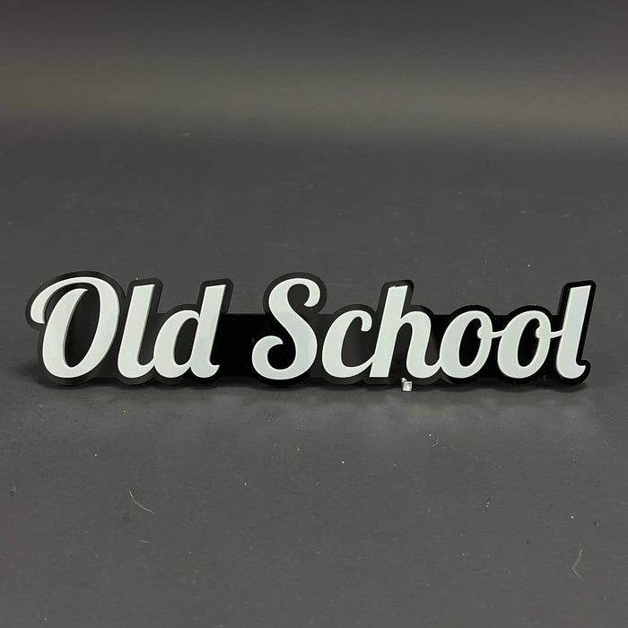 1PC Old School 3D Acrylic Badge - Car Truck Emblem Fender Tailgate Trunk Sticker