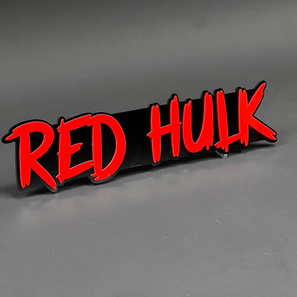 1PC RED HULK 3D Acrylic Badge - Car Truck Emblem Fender Tailgate Trunk Sticker
