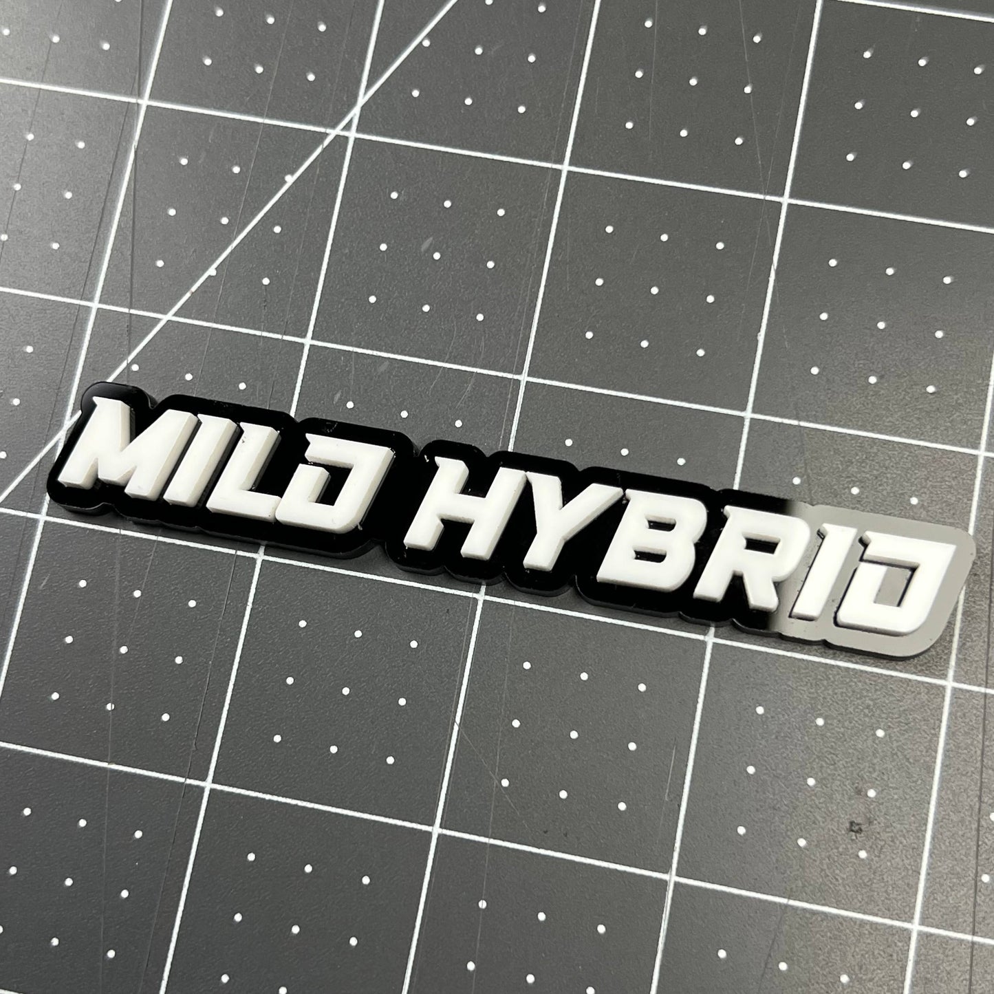 Mild Hybrid 3D Acrylic Badge - Car Truck Emblem Fender Tailgate Trunk Sticker