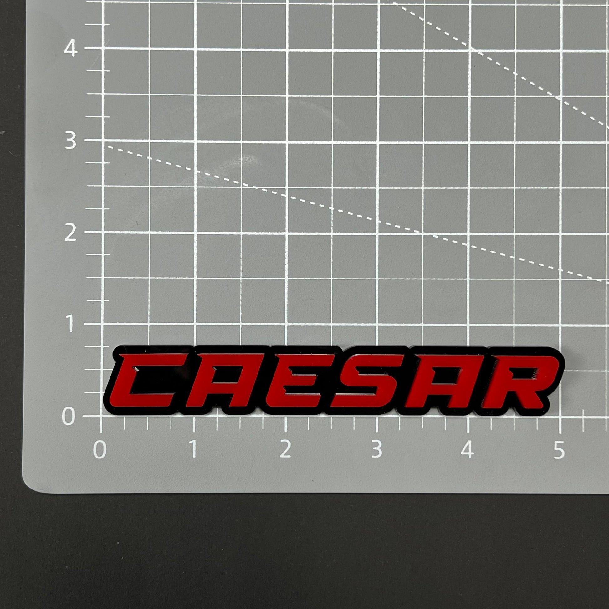 1PC CAESAR 3D Acrylic Badge - Car Truck Emblem Fender Tailgate Trunk Sticker