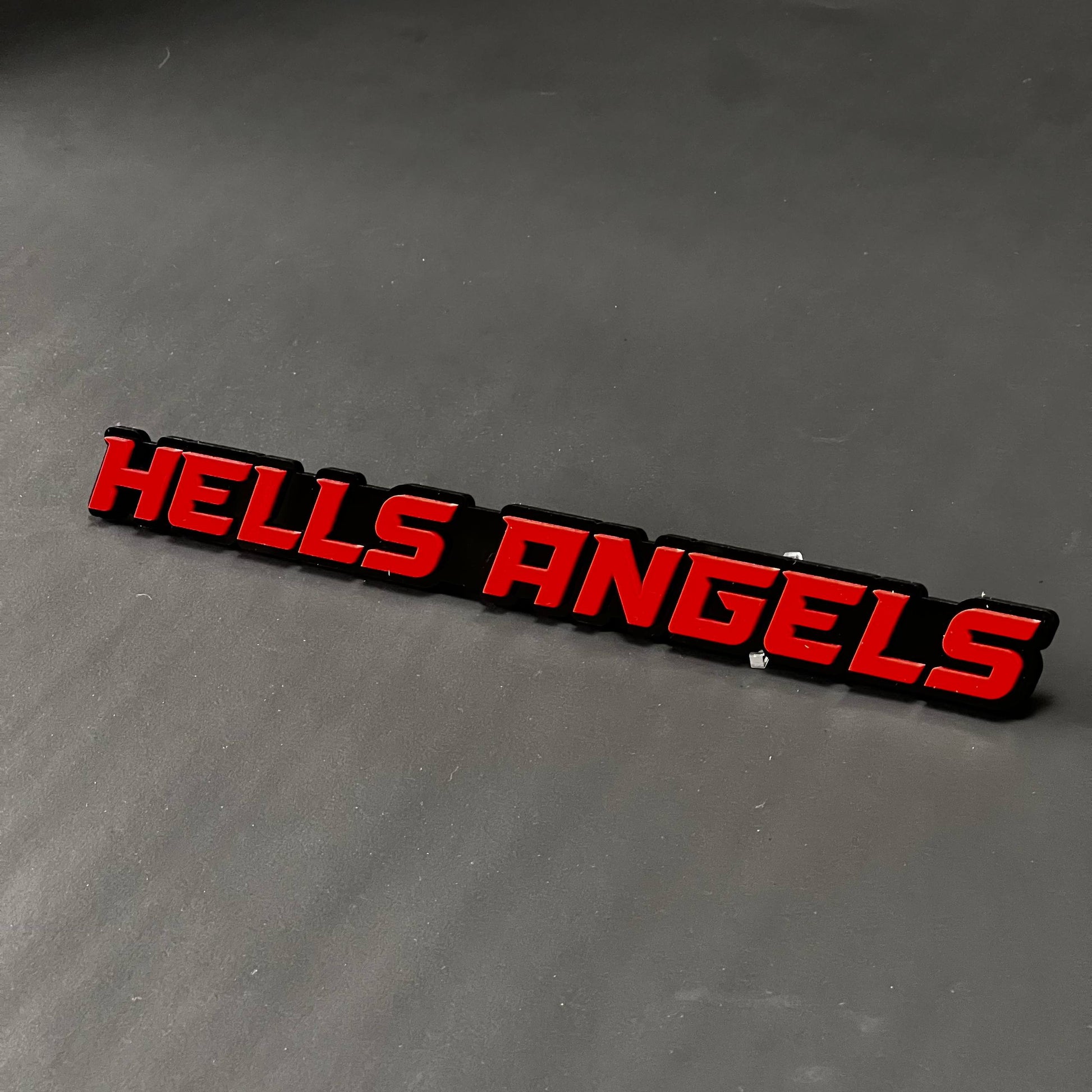 1PC HELLS ANGELS 3D Acrylic Badge - Car Truck Emblem Fender Sticker