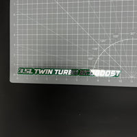 1PC 3.5L TWIN TURBO ECOBOOST 3D Acrylic Badge - Car Truck Emblem Fender Sticker