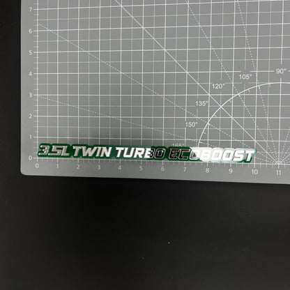 1PC 3.5L TWIN TURBO ECOBOOST 3D Acrylic Badge - Car Truck Emblem Fender Sticker