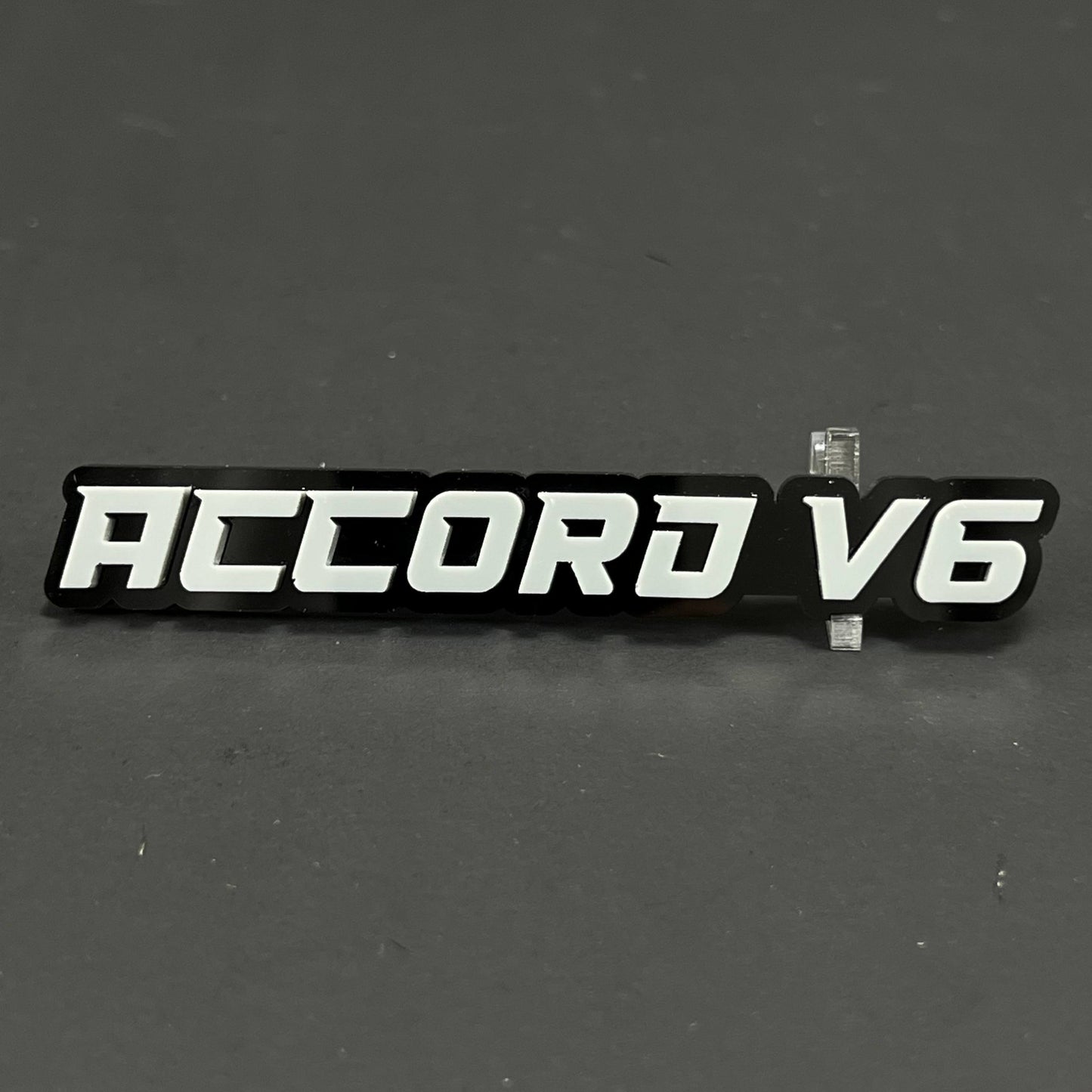 1PC ACCORD V6 3D Acrylic Badge - Car Truck Emblem Fender Tailgate Trunk Sticker