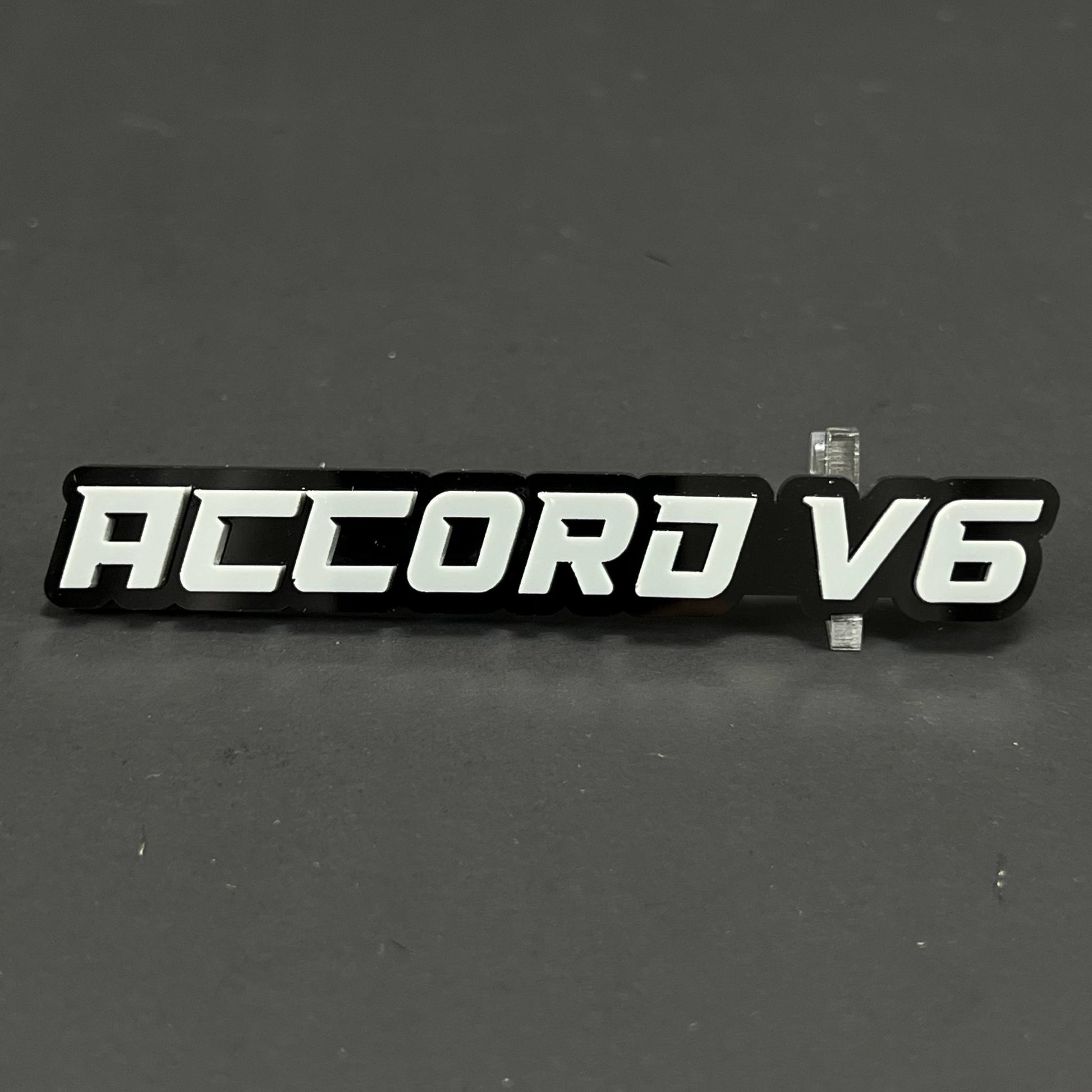 1PC ACCORD V6 3D Acrylic Badge - Car Truck Emblem Fender Tailgate Trunk Sticker
