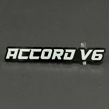 1PC ACCORD V6 3D Acrylic Badge - Car Truck Emblem Fender Tailgate Trunk Sticker