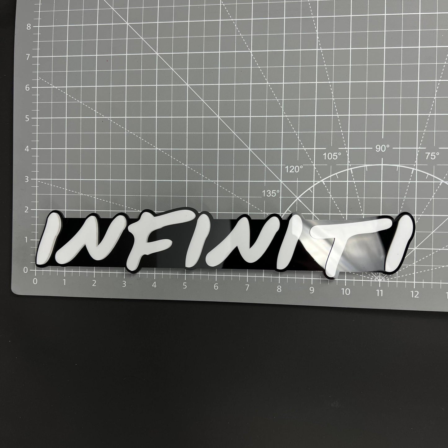 1PC INFINITI 3D Acrylic Badge - Car Truck Emblem Fender Tailgate Trunk Sticker