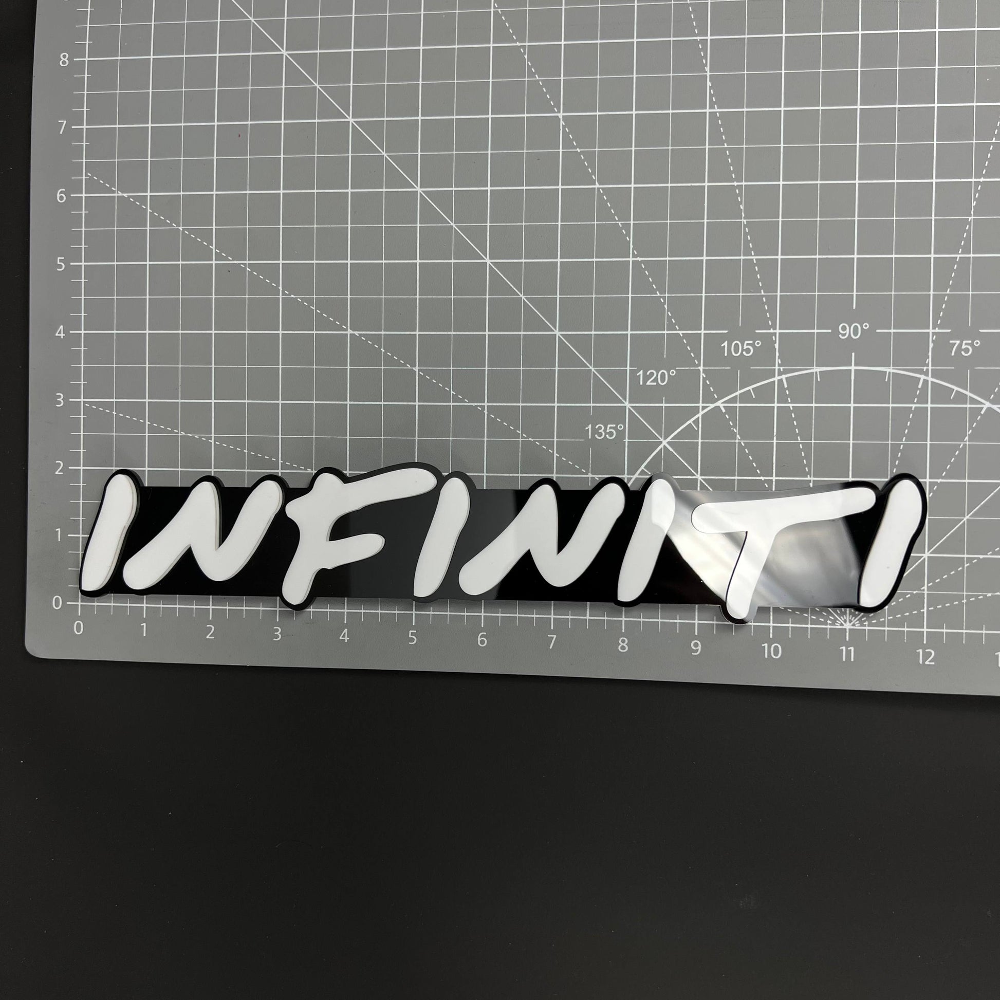 1PC INFINITI 3D Acrylic Badge - Car Truck Emblem Fender Tailgate Trunk Sticker