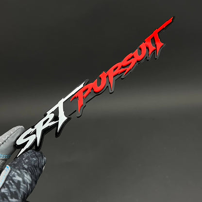 1PC SRT PURSUIT 3D Acrylic Badge - Car Truck Emblem Fender Sticker