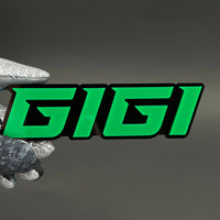 1PC GIGI 3D Acrylic Badge - Car Truck Emblem Fender Tailgate Trunk Sticker