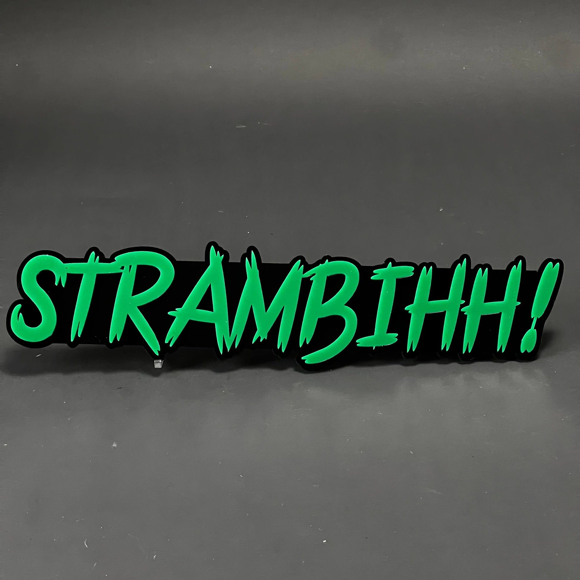 1PC STRAMBIHH! 3D Acrylic Badge - Car Truck Emblem Fender Tailgate Trunk Sticker