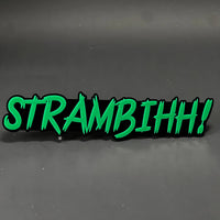 1PC STRAMBIHH! 3D Acrylic Badge - Car Truck Emblem Fender Tailgate Trunk Sticker