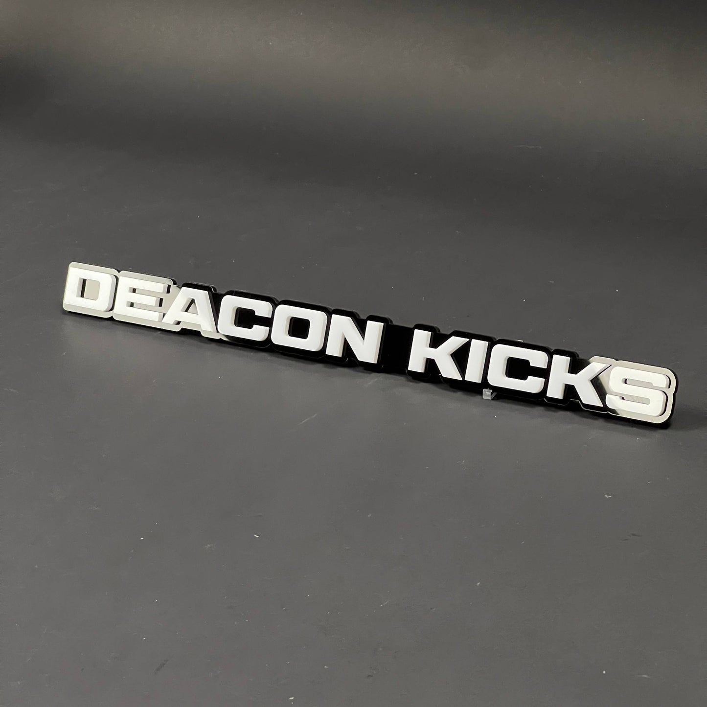 1PC DEACON KICKS 3D Acrylic Badge - Car Truck Emblem Fender Sticker