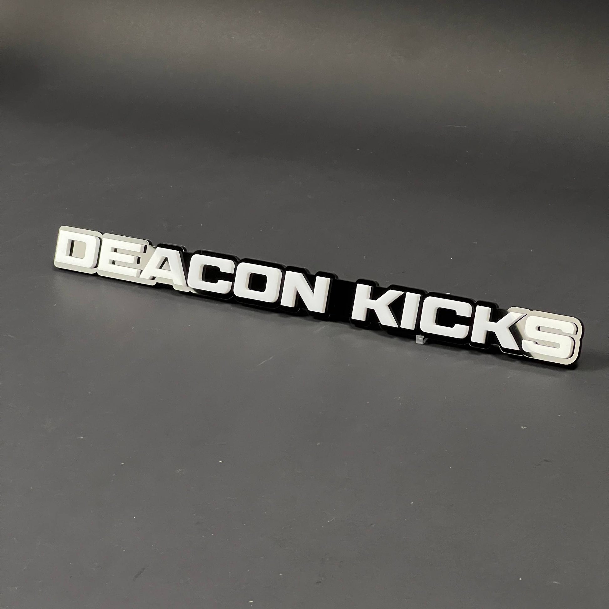 1PC DEACON KICKS 3D Acrylic Badge - Car Truck Emblem Fender Sticker