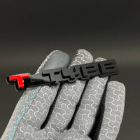 1PC T-TYPE 3D Acrylic Badge - Car Truck Emblem Fender Tailgate Trunk Sticker