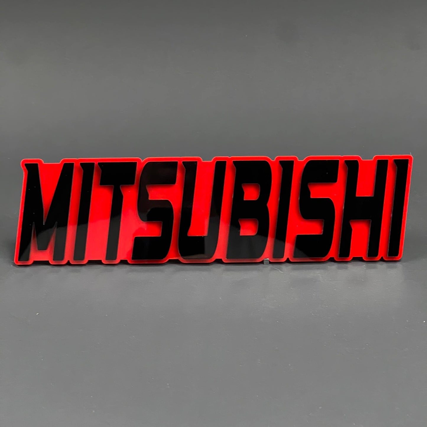 1PC MITSUBISHI 3D Acrylic Badge - Car Truck Emblem Fender Tailgate Trunk Sticker