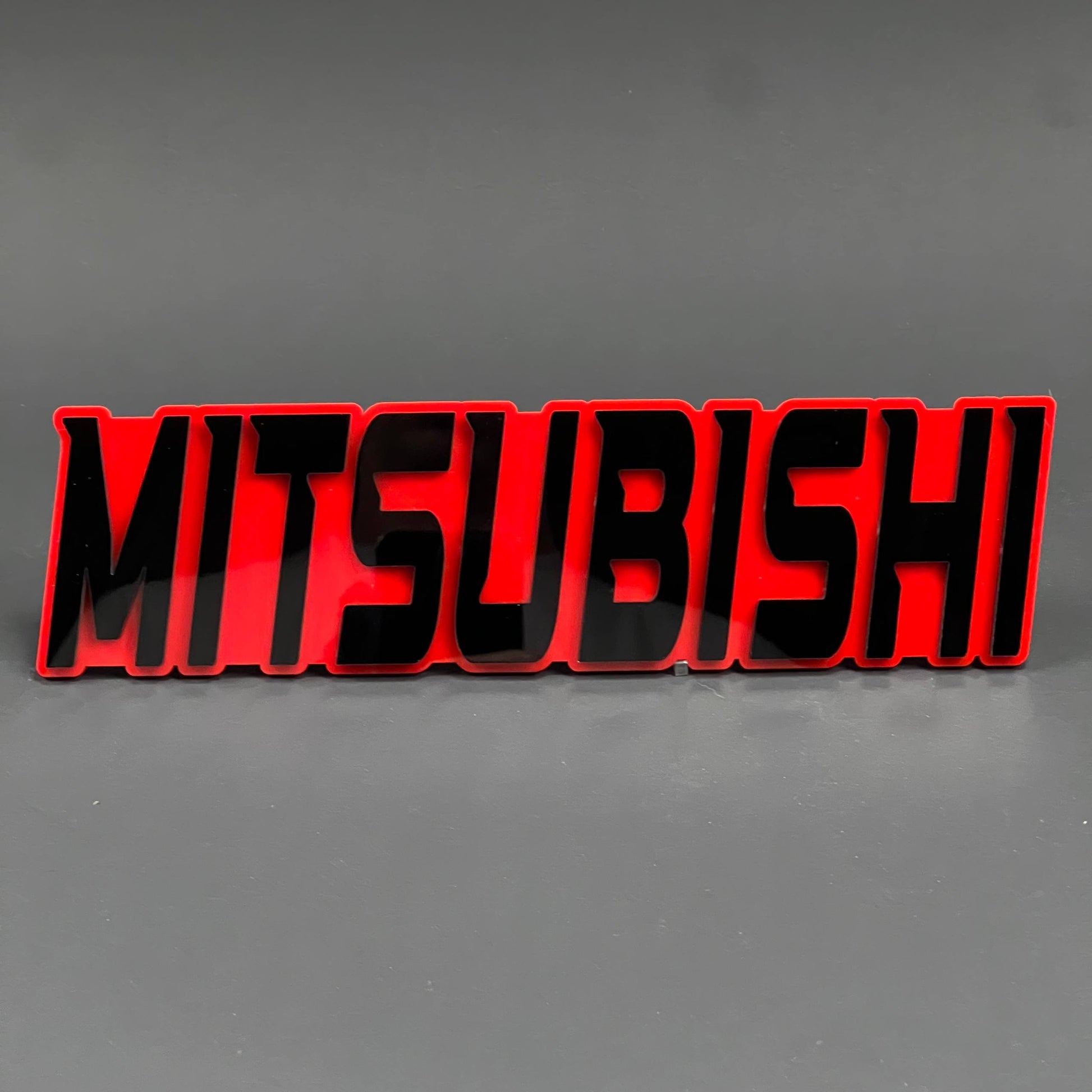 1PC MITSUBISHI 3D Acrylic Badge - Car Truck Emblem Fender Tailgate Trunk Sticker