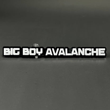 1PC BIG BOY AVALANCHE 3D Acrylic Badge - Car Truck Emblem Fender Sticker