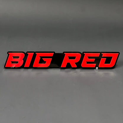 1PC BIG RED 3D Acrylic Badge - Car Truck Emblem Fender Tailgate Trunk Sticker