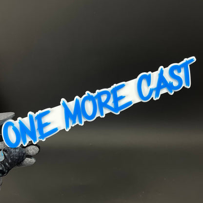 1PC ONE MORE CAST 3D Acrylic Badge - Car Truck Emblem Fender Sticker