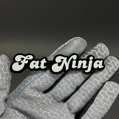 1PC Fat Ninja 3D Acrylic Badge - Car Truck Emblem Fender Tailgate Trunk Sticker