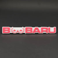 1PC BOOBARU 3D Acrylic Badge - Car Truck Emblem Fender Tailgate Trunk Sticker
