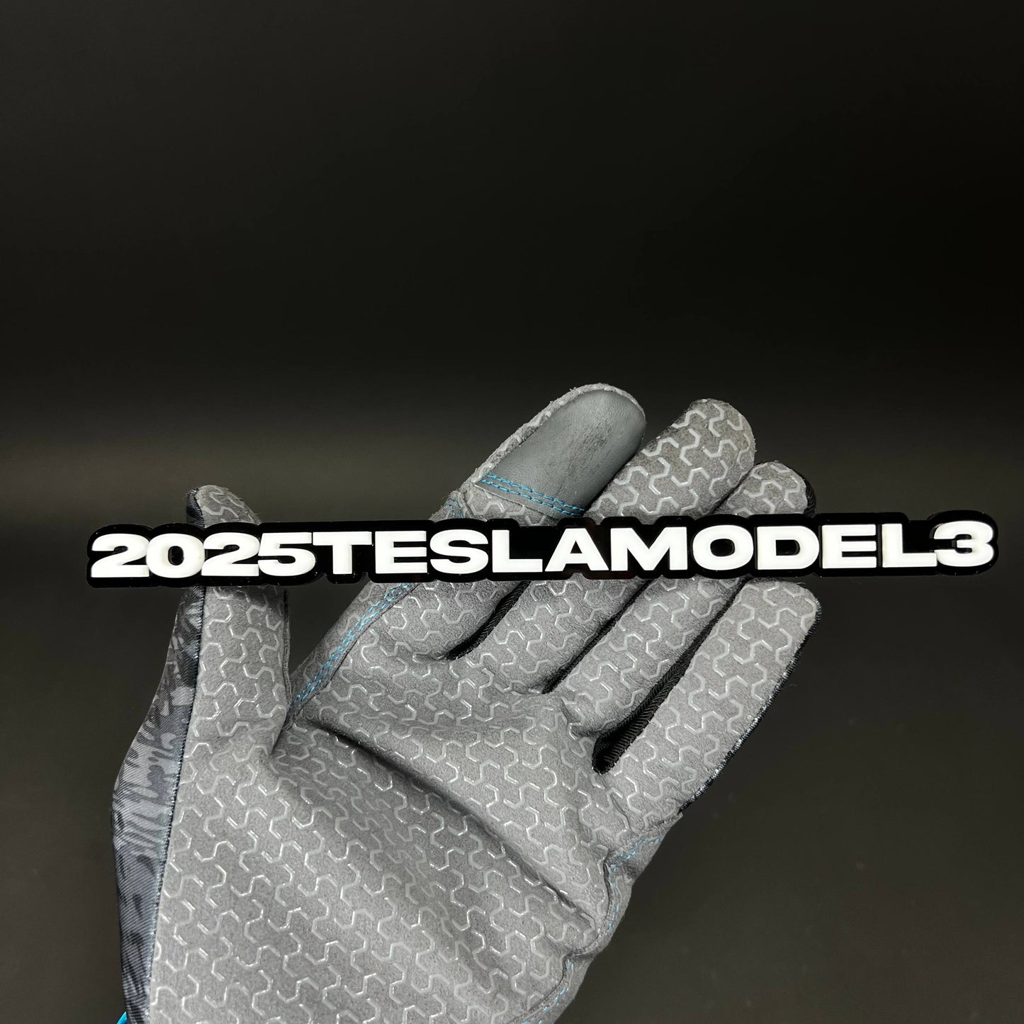 1PC 2025TESLAMODEL3 3D Acrylic Badge - Car Truck Emblem Fender Sticker