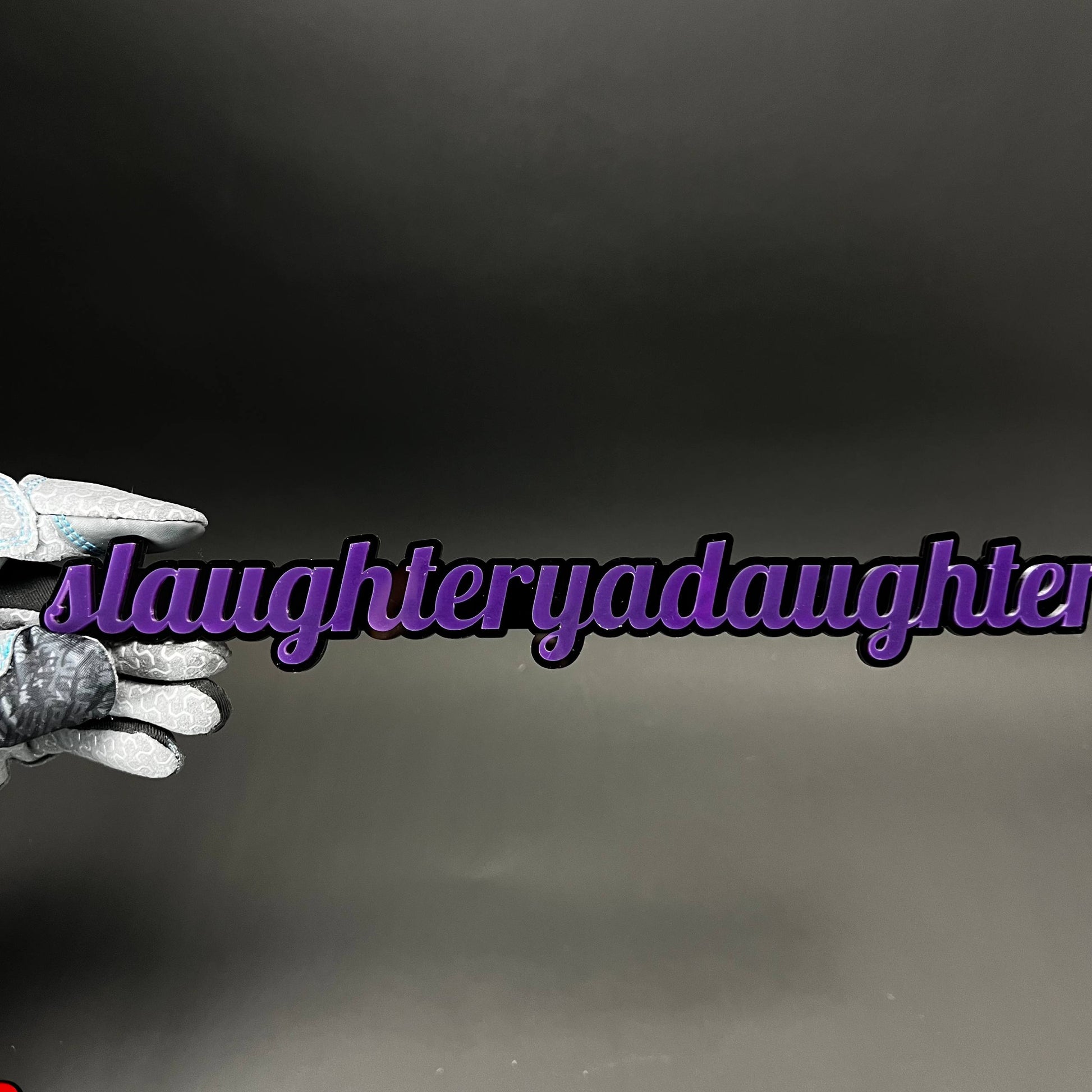 1PC slaughteryadaughter 3D Acrylic Badge - Car Truck Emblem Fender Sticker