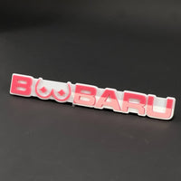 1PC BOOBARU 3D Acrylic Badge - Car Truck Emblem Fender Tailgate Trunk Sticker