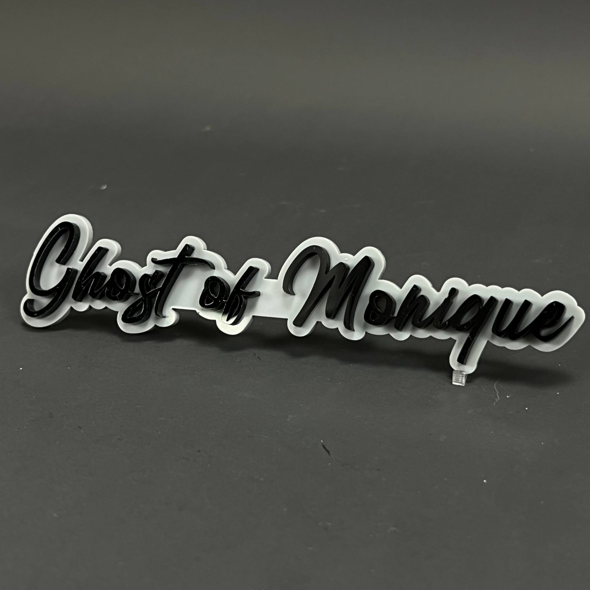 1PC Ghost of Monique 3D Acrylic Badge - Car Truck Emblem Fender Sticker