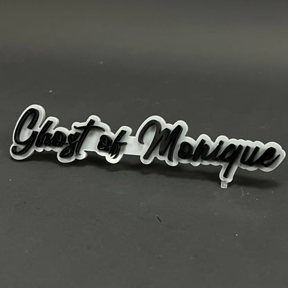 1PC Ghost of Monique 3D Acrylic Badge - Car Truck Emblem Fender Sticker