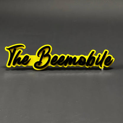 1PC The Beemobile 3D Acrylic Badge - Car Truck Emblem Fender Sticker