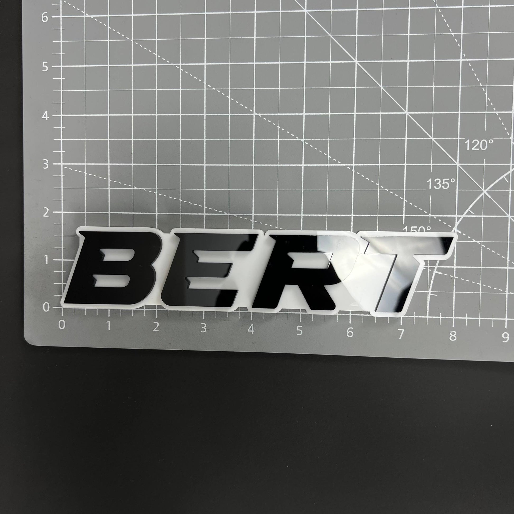 1PC BERT 3D Acrylic Badge - Car Truck Emblem Fender Tailgate Trunk Sticker