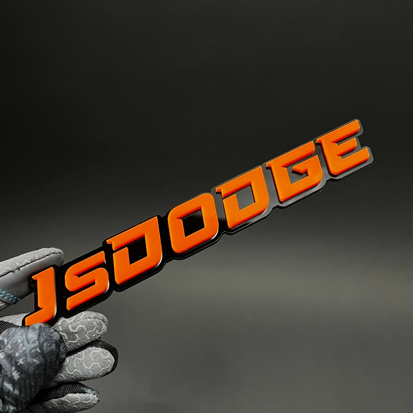 1PC JsDODGE 3D Acrylic Badge - Car Truck Emblem Fender Tailgate Trunk Sticker