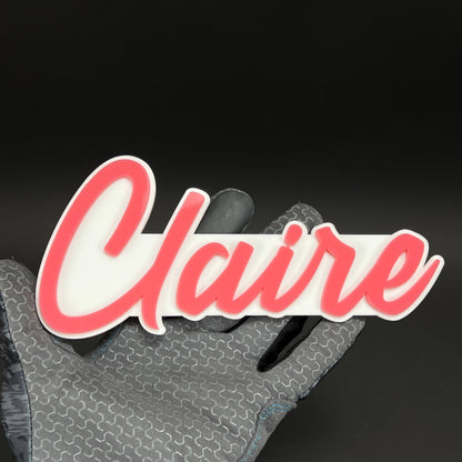 1PC Claire 3D Acrylic Badge - Car Truck Emblem Fender Tailgate Trunk Sticker